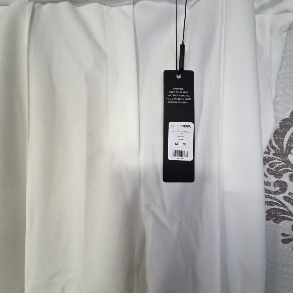 Fashion Nova Classic White Pants